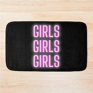 Girls Girls Girls - Neon - Sign - Motley Crue Bath Mat