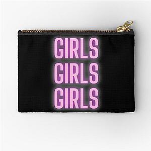 Girls Girls Girls - Neon - Sign - Motley Crue Zipper Pouch