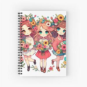 Petradro Girlflower Love - Motley Crue efisien -  Spiral Notebook