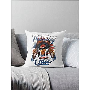 A Girlflower Love - Motley Crue efisien -  Throw Pillow