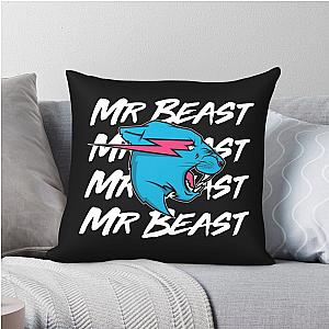 Mr Beast Pillows - Mr Beast Logo Cushion Throw Pillow
