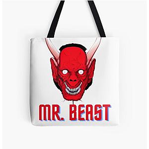 MrBeast Devil All Over Print Tote Bag RB1409