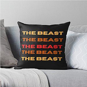 Copy of logo beast fanny beast black Throw Pillow RB1409