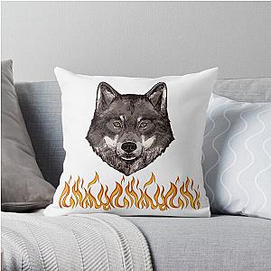 Copy of logo beast fanny beast black Throw Pillow RB1409