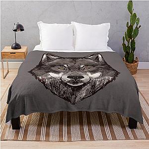 Copy of logo beast fanny beast black Throw Blanket RB1409