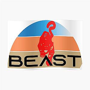 logo beast Vintage beast t-shirts Poster RB1409