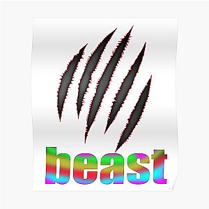 Logo beast,fanny beast Tiger tiger Poster RB1409