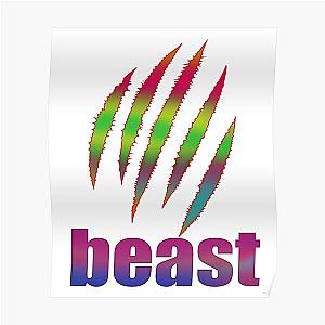 Logo beast,fanny beast Tiger beast Poster RB1409