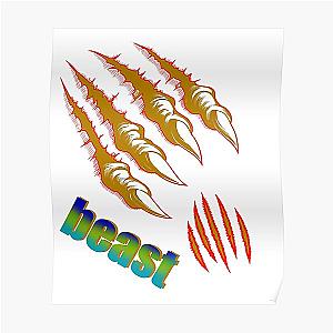 Logo beast,fanny beast Tiger fanny  Poster RB1409