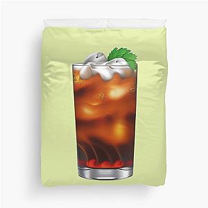 Running on MS Rachel and Little Miss Dunkin Iced Coffee all year Long Duvet Cover