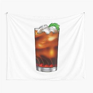 running on Rachel and Little Miss Dunkin' Iced Coffee all year long Tapestry