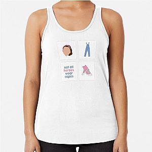 Ms Rachel T-Shirt Not all heroes wear capes Racerback Tank Top