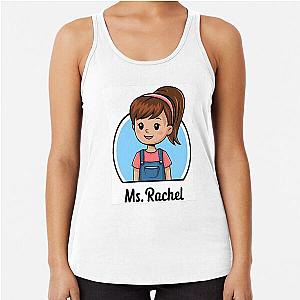 Ms. Rachel cartoon Racerback TankTop