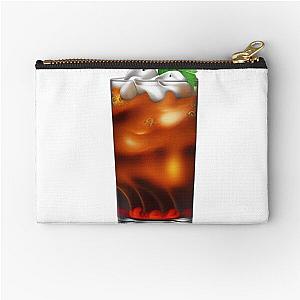 Running on MS Rachel and Little Miss Dwarf Dunkin' Iced Coffee All Year Long Zipper Pouch