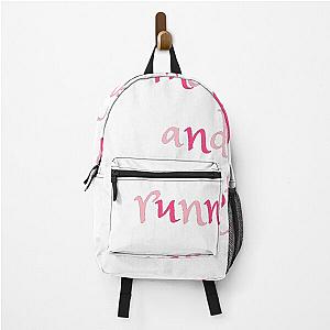 Running on MS Rachel and Iced Coffee Backpack