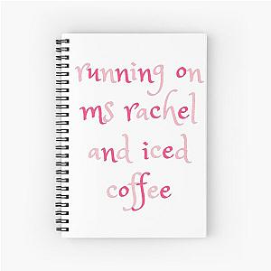 running on ms rachel and iced coffee notebook