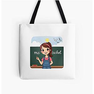 Ms Rachel illustrated All Over Print Tote Bag