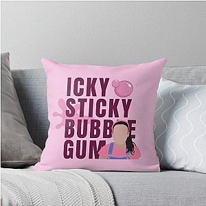 Icky Sticky Bubblegum Songs For Littles Throw Pillow