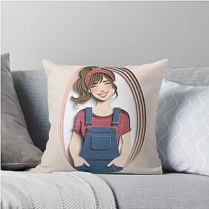 MS Rachel Papercraft Throw Pillow