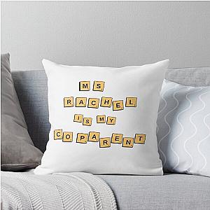 Ms. Rachel Kids Show Scrabble Game Letters Throw Pillow