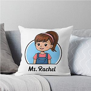 Ms. Rachel Cartoon Throw Pillow