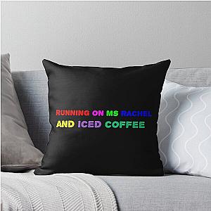 Running on MS and Iced Coffee Throw Pillow