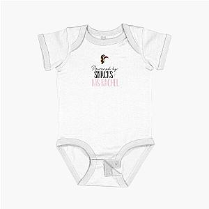 Powered by snacks and Ms Rachel Short Sleeve Baby One-Piece