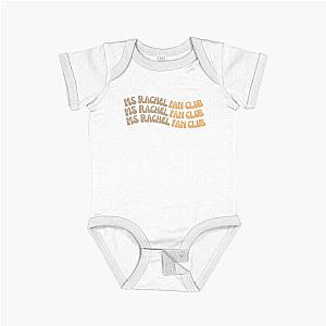 MS RACHEL FAN CLUB TEXT BABY ONE-PIECE