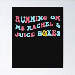 Running on Ms. Rachel Poster with Juice Boxes
