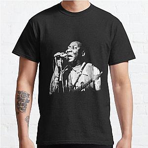 Vintage Muddy Waters Halftone Style Fan Art Design Classic T-Shirt