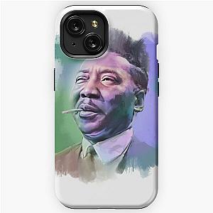 Muddy Waters - Famous Musician Portraits green and blue iPhone Tough Case