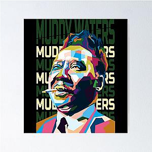 Abstract Muddy Waters in WPAP Poster