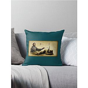 Muddy Waters Invents Electricity Throw Pillow