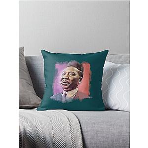 Muddy Waters - Famous Musician Portraits Throw Pillow