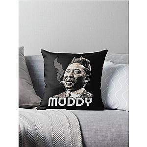 Muddy Waters Essential T-Shirt Throw Pillow