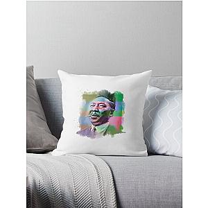 Muddy Waters - Famous Musician Portraits  Throw Pillow