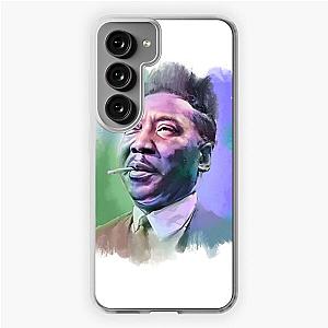 Muddy Waters - Famous Musician Portraits green and blue Samsung Galaxy Soft Case