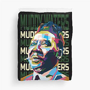 Abstract Muddy Waters in WPAP Duvet Cover