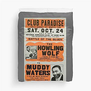 Howling Wolf vs Muddy Waters Duvet Cover