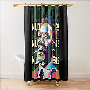 Abstract Muddy Waters in WPAP Shower Curtain