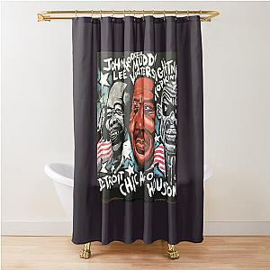 Muddy Waters John Lee Hooker Lightnin Hopkins  Shower Curtain