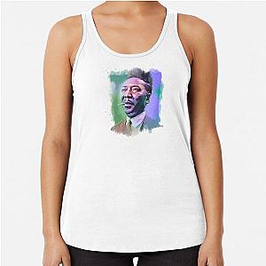 Muddy Waters - Famous Musician Portraits green and blue Racerback Tank Top