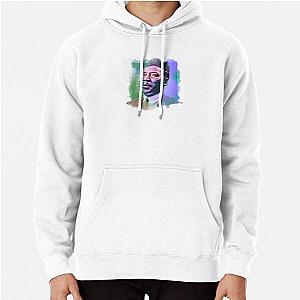 Muddy Waters - Famous Musician Portraits green and blue Pullover Hoodie