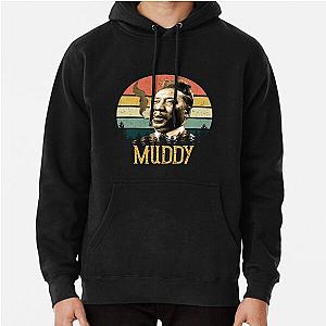 Vintage Muddy Waters Blues Icon Tribute Pullover Hoodie