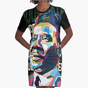 Abstract Muddy Waters in WPAP Graphic T-Shirt Dress