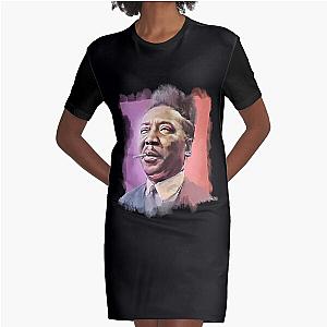 Muddy Waters - Famous Musician Portraits Graphic T-Shirt Dress