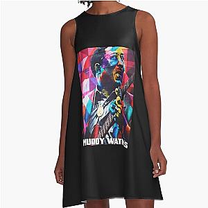 Muddy Waters - Blues Muddy Soul Waters A-Line Dress