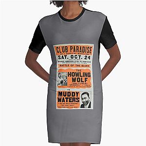 Howling Wolf vs Muddy Waters Graphic T-Shirt Dress