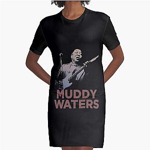 Retro Muddy Waters You're Gonna Miss Me Graphic T-Shirt Dress