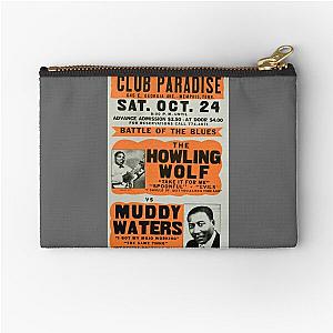 Howling Wolf vs Muddy Waters Zipper Pouch